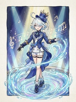 Furina Genshin Impact Character Art